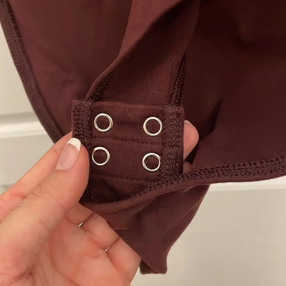 NWT Old Navy‎ Red long sleeve bodysuit size small - Picture 6 of 9